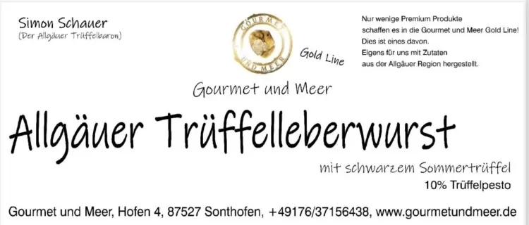 Gourmet Trüffel Leberwurst - Gourmet & Meer Goldline 200g – Bild 2
