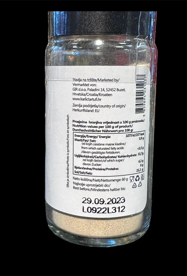 Trüffelpuder | Puder mit schwarzem Sommer Trüffel 60g – Bild 2